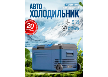 Автомобильный холодильник компрессорный 12/24/220 Alpicool WTW 20, холодильник в машину 20 литров